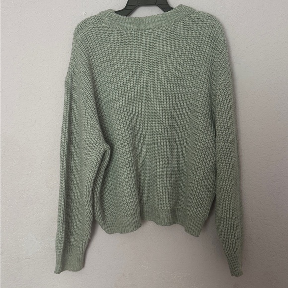 Weekday Gray Fisherman Oversized Knit Sweater - Picture 6 of 6